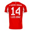 Bayern Munich Luis Diaz #14 Hjemmedrakt 2025-26 Kortermet
